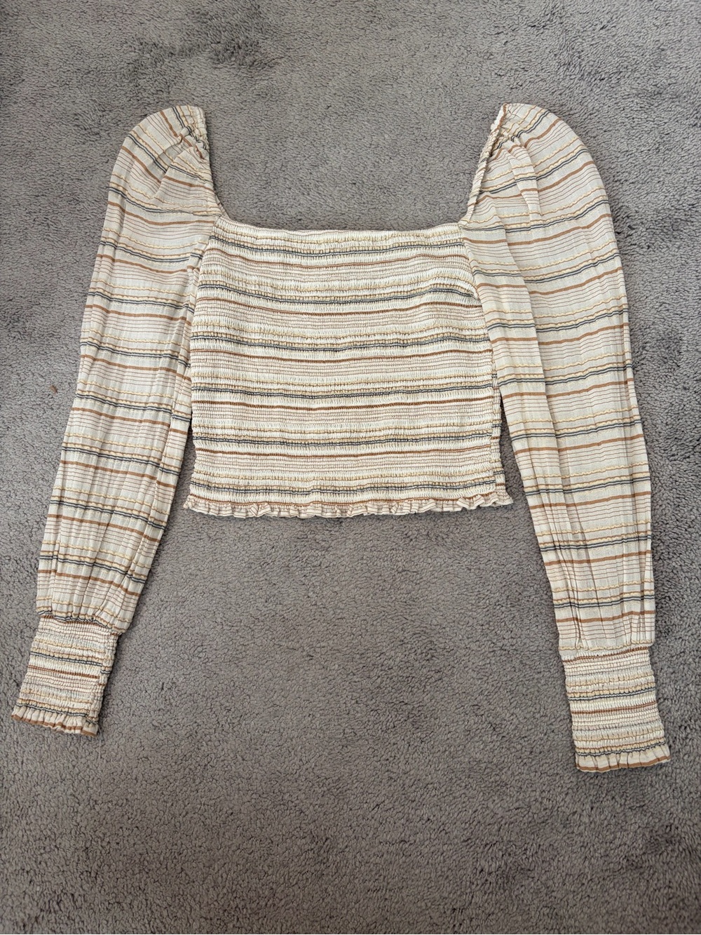 Gianni Bini Angel Woven Multi Striped Top